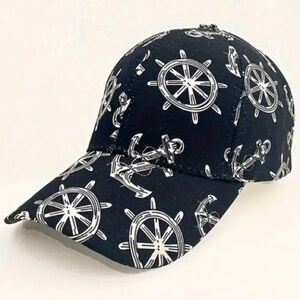 Nautical Print Baseball Cap